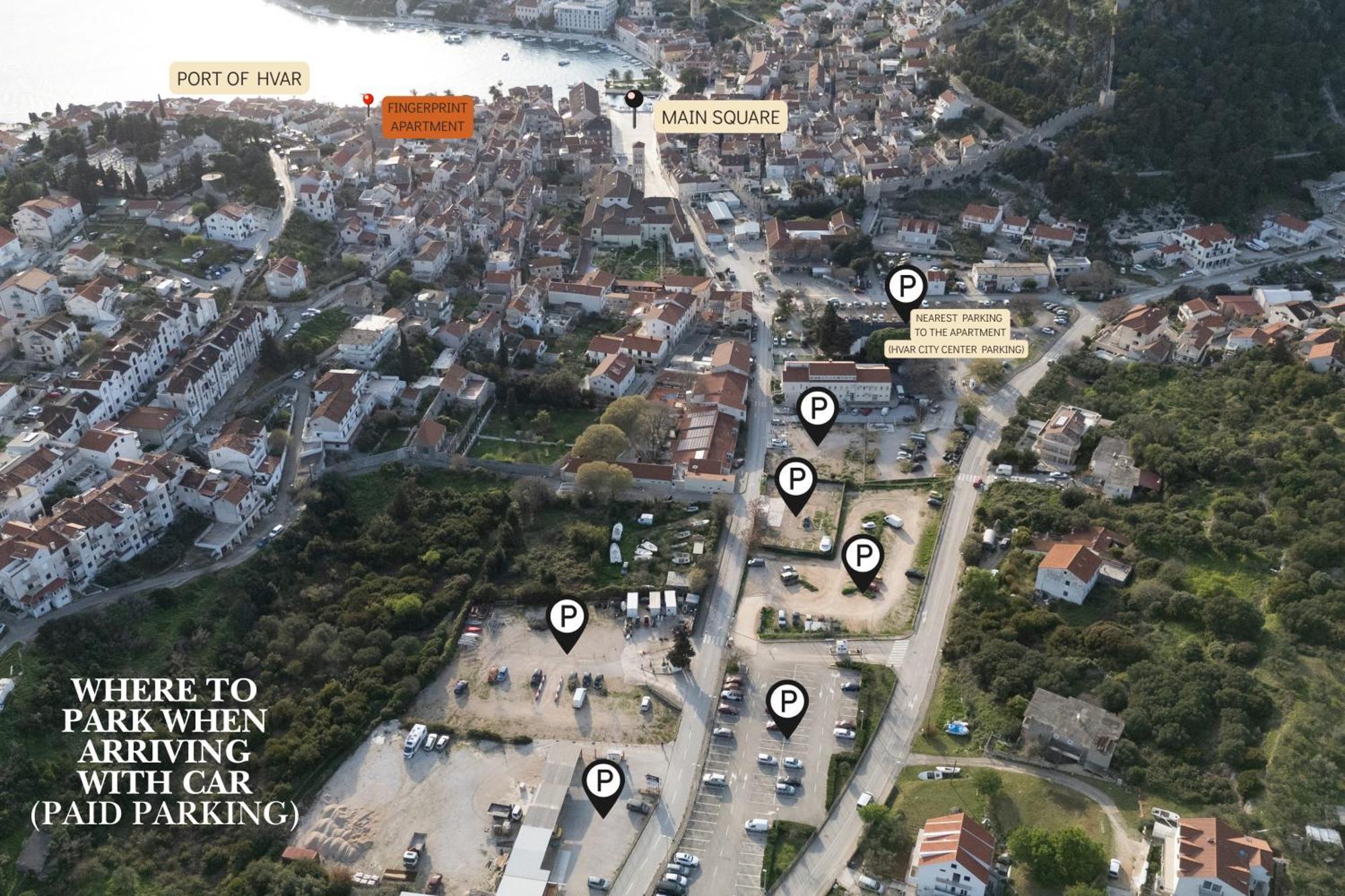 Fingerprint Central Apartment 5 Min From Center & Beach Hvar Town Luaran gambar